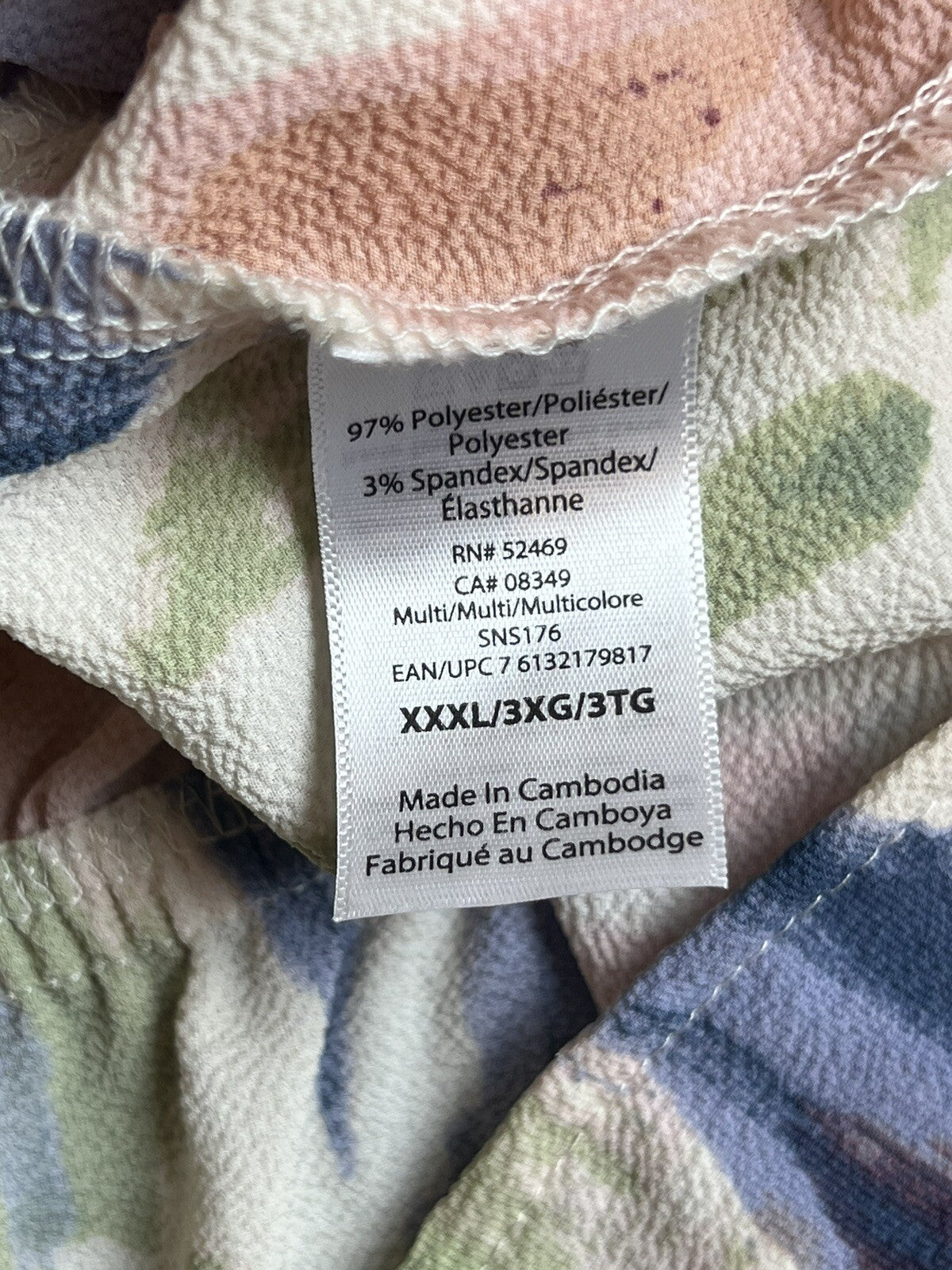 Sofia Vergara Jeans Blouse Size 3XL Multicolor Long-sleeve Top (3)