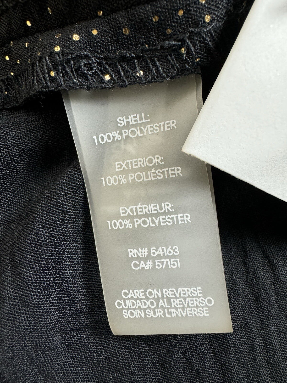 $134 Calvin Klein Women's Black w/Gold Dress Sz 4 (B.117)