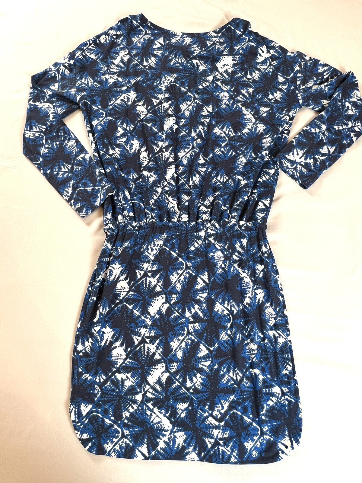 $310 Nicole Miller Women's Long Sleeve Dress Blue Sz M