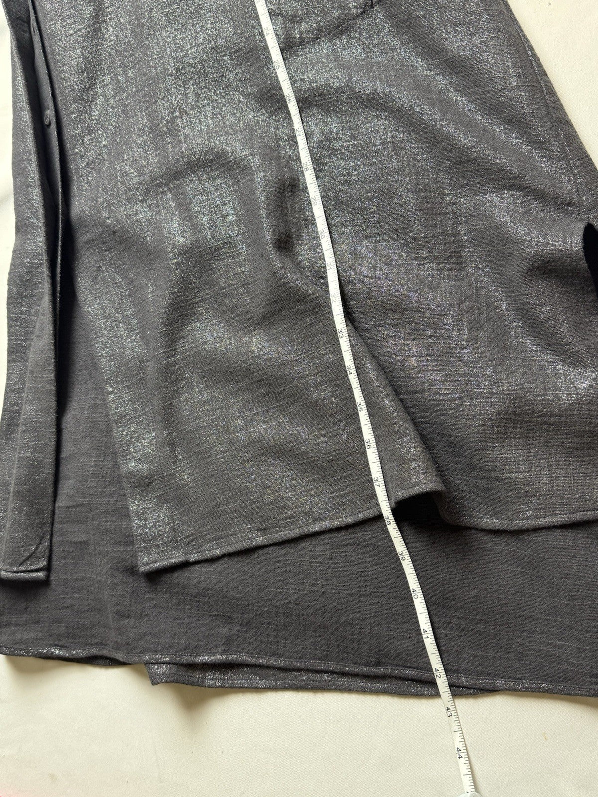 VEUX ETRE Women’s Button Down Dress Gray Sz M. (B.154)