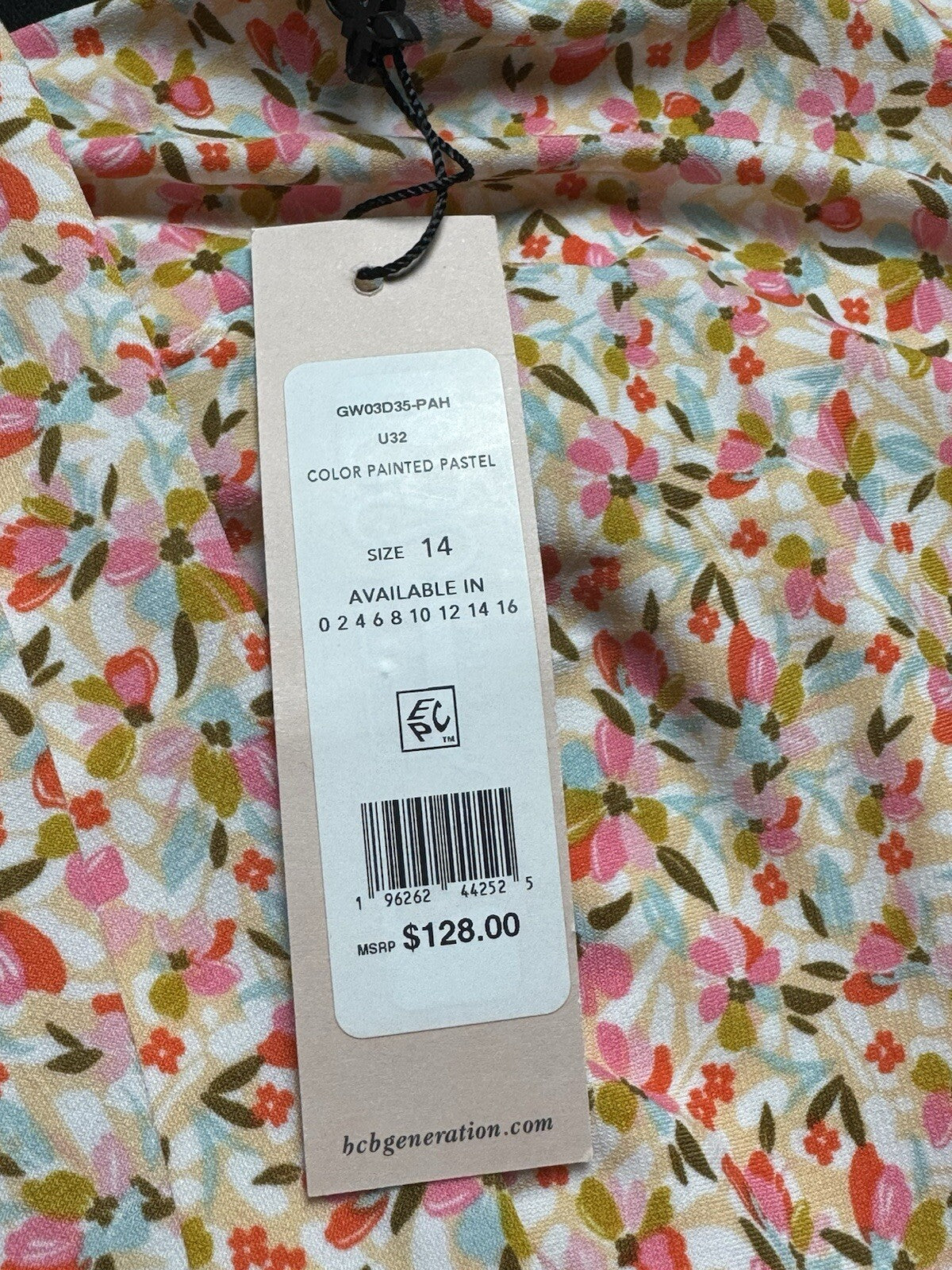 $128 BCBGeneration Women’s Floral Dress Size 14 (B.80)