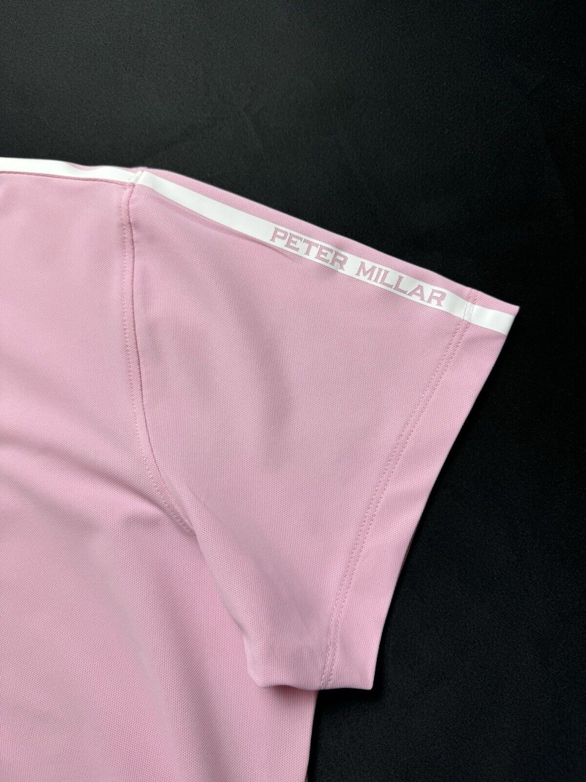 Peter Millar Women’s Golf Polo Shirt Pink Sz L. (B.80)