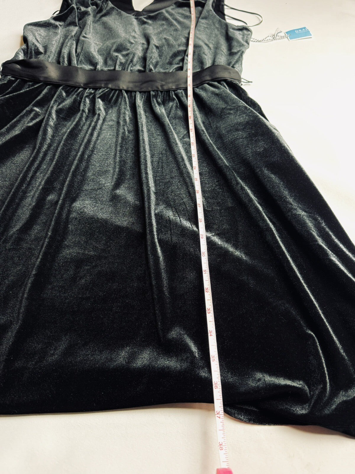 Draper James Rsvp Velvet Black Dress Sz XL (60)