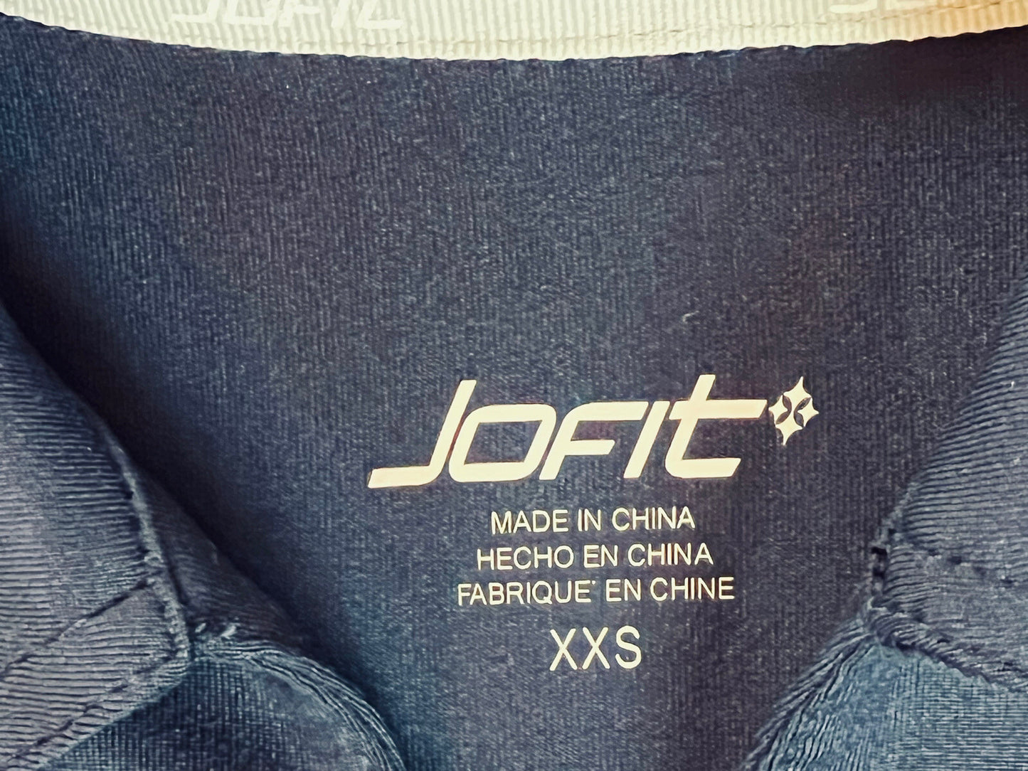 JOFIT WOMEN'S Top Navy Blue GOLF Lace Up SHIRT SZ XXS (16)