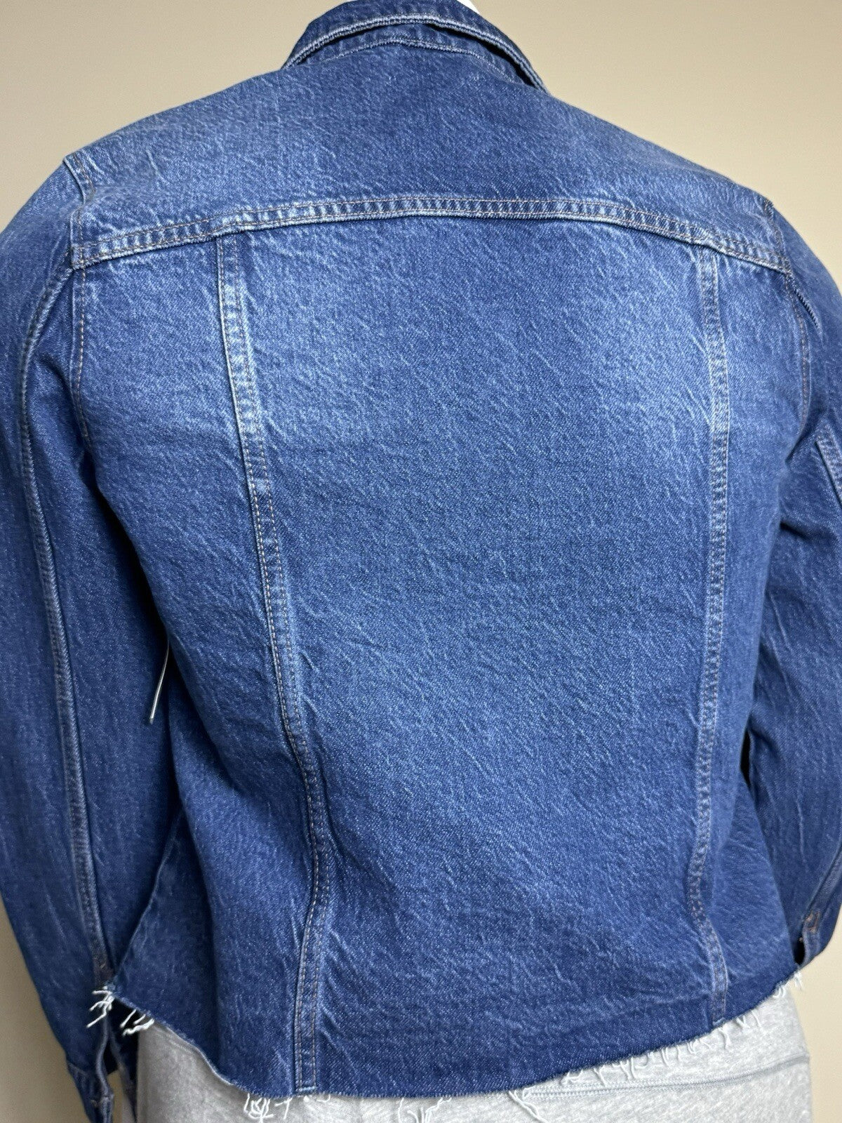 $99 Nicole Miller Women's Blue Jean Jacket Sz XL (B.90)