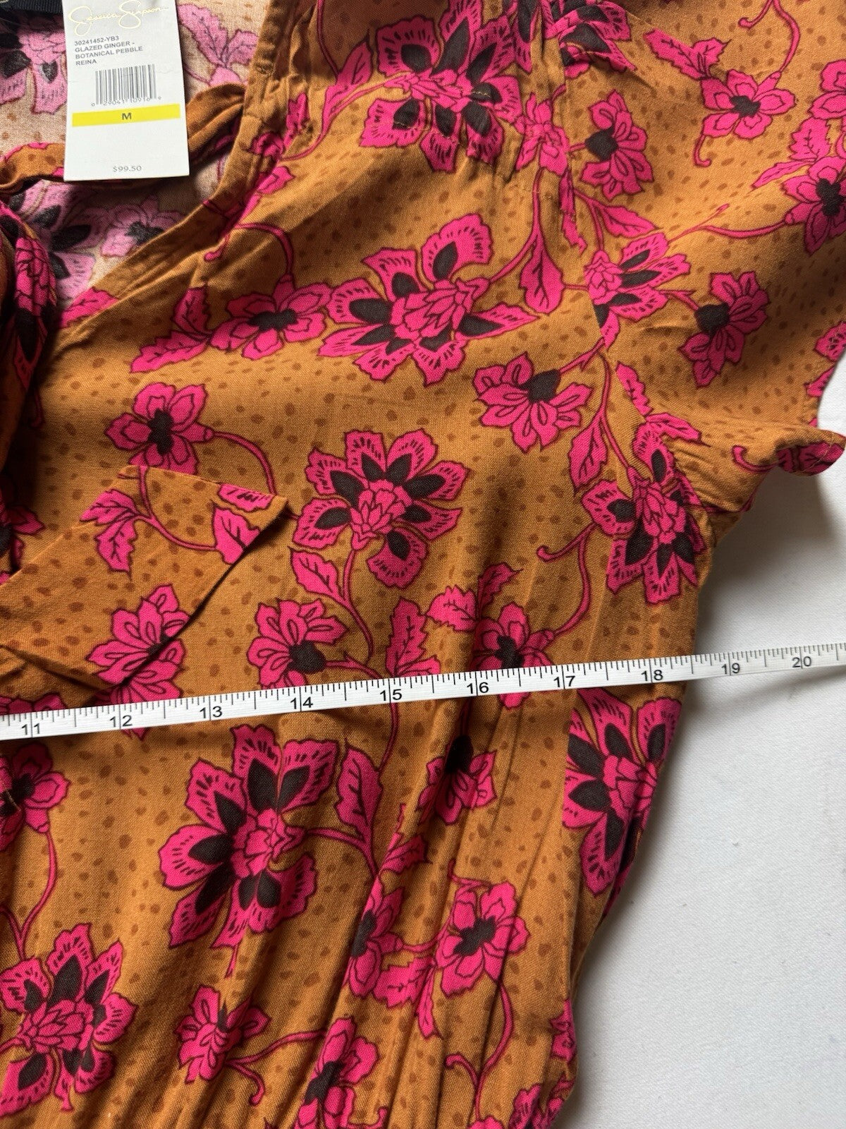 $99 JESSICA SIMPSON Reina Dress Women Size M Floral (B.133)