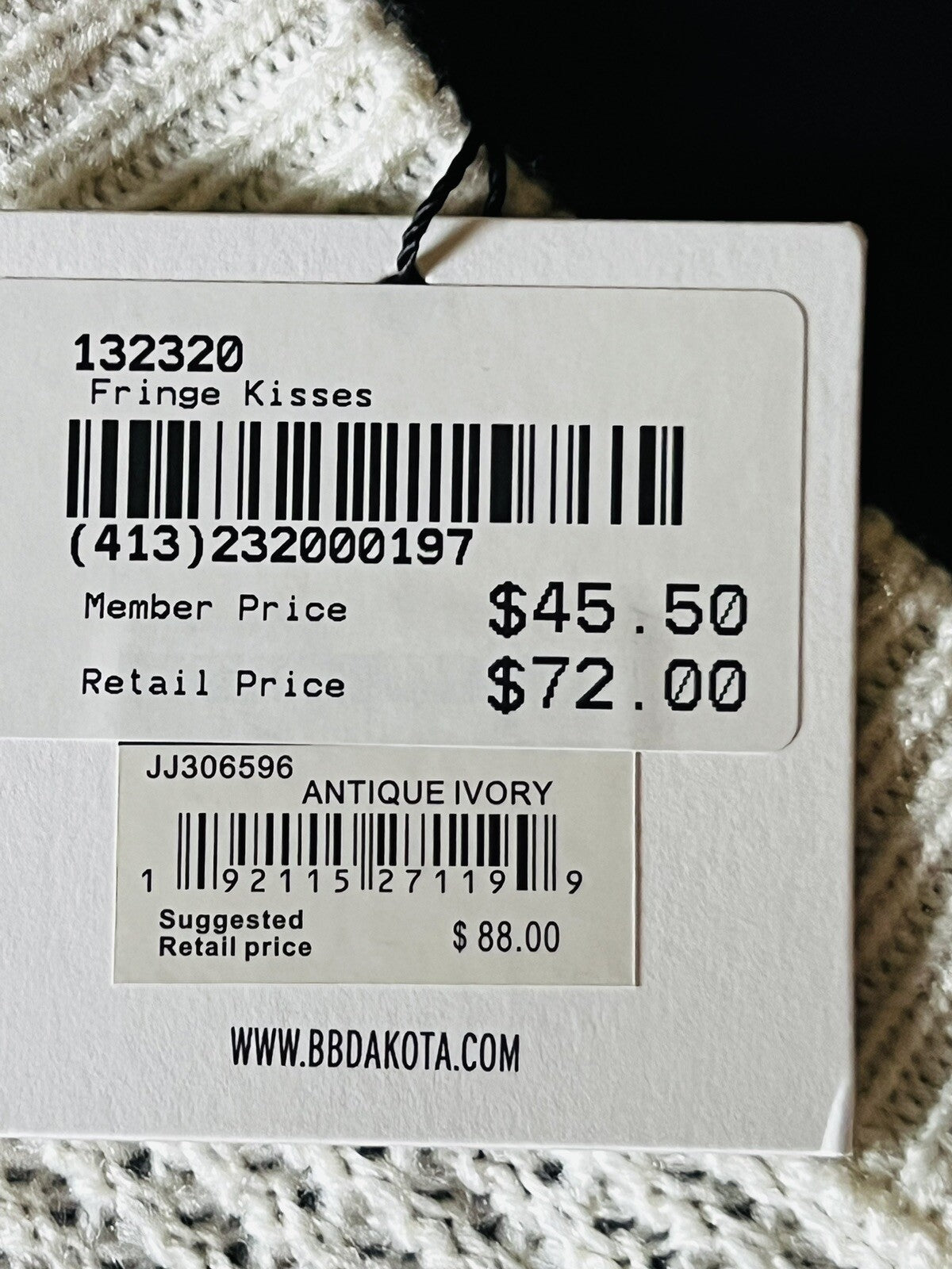 Jack BB Dakota Women’s Knit Fringe Sweater Sz L Boho Top