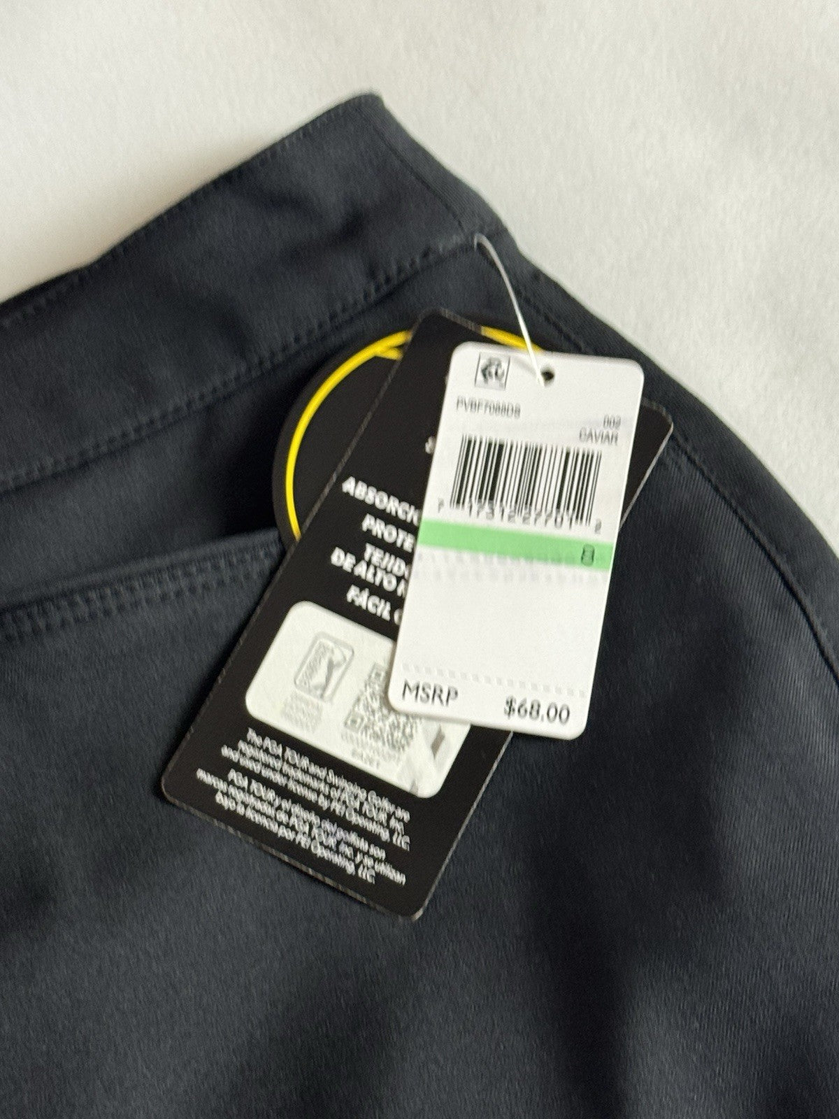 $68 PGA Tour Women’s Golf Skort Gray Pockets Sz 8. (B.044)