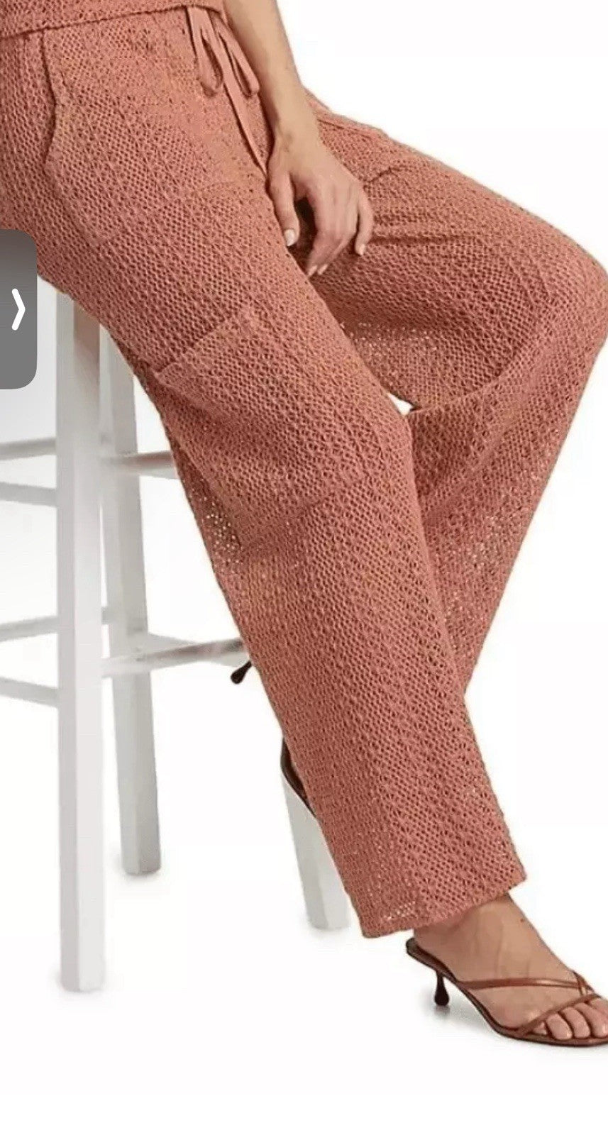 &148 Splendid Finley Crochet Cargo Pant Women's Sz L (B.134)