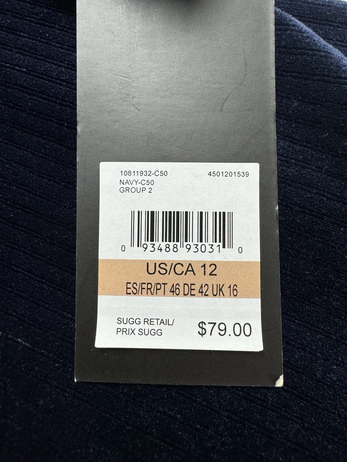 $79 Jones NY Signature Sweater Dress Women’s Size 12 Navy. (B.108)