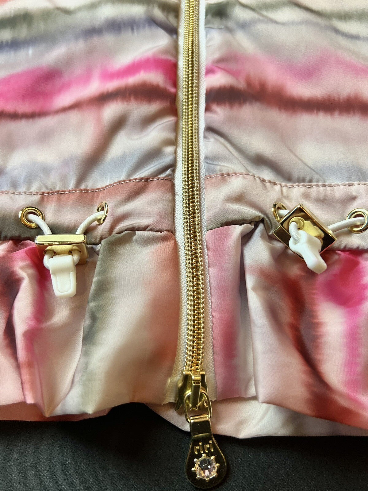 Brendratti Linea Full Zip Pink Sunset Vest Ladies Ital 46 Us L NWT Golf (51)