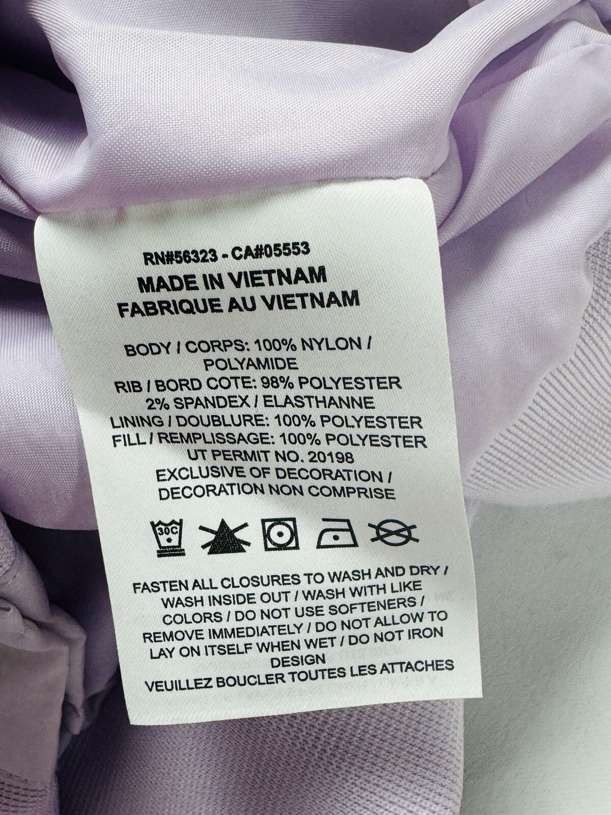 NIKE sportswear Womens bomber jacket Nike Logo Size XL Purple