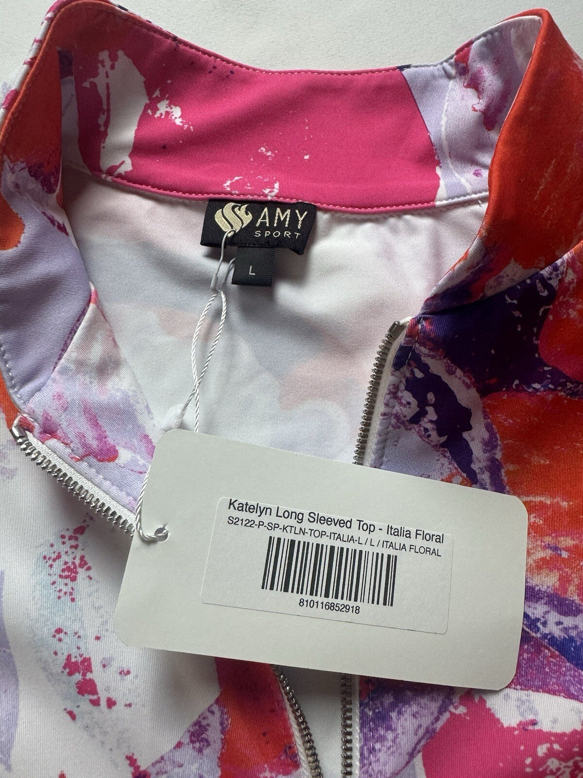 Amy Sport Women's Golf Long Sleeve Shirt Sz L. (B.111)