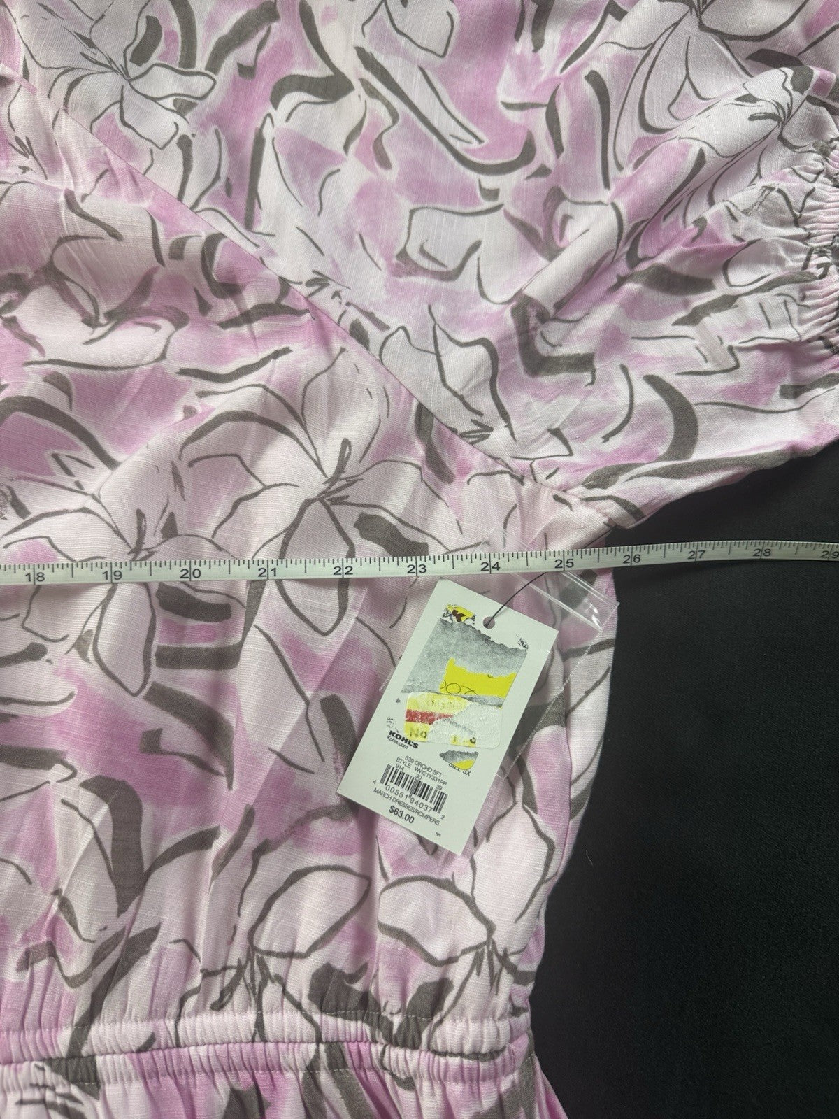 $63 Nine West Floral Maxi Dress Sz 3XL. (B.169)
