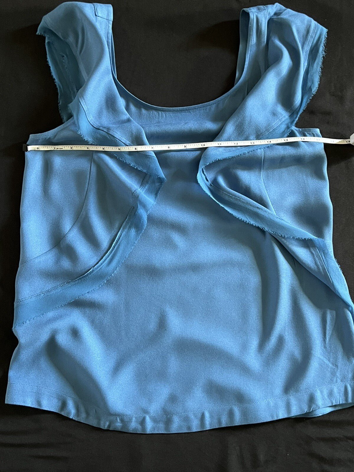 Ella Moss Women's Top Blue Cotton Blouse Sz M
