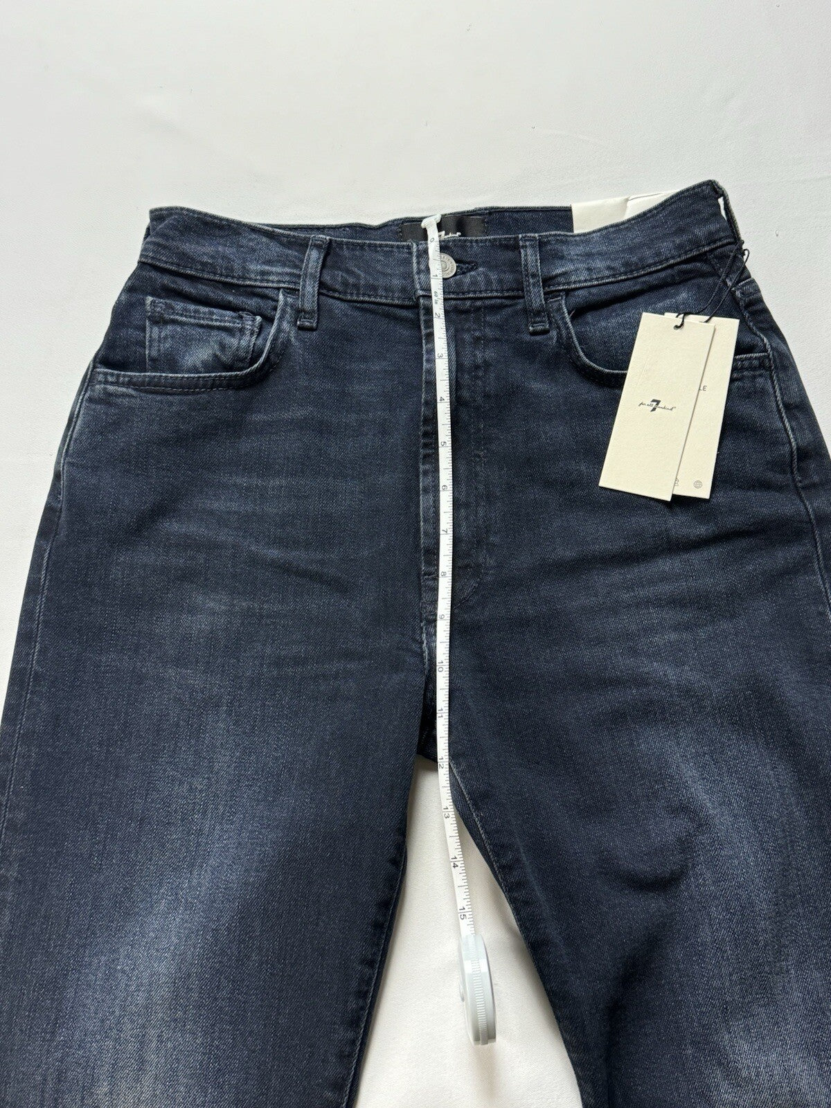$228 7 for all Mankind Jeans Women’s Black Sz 28 (B.94)