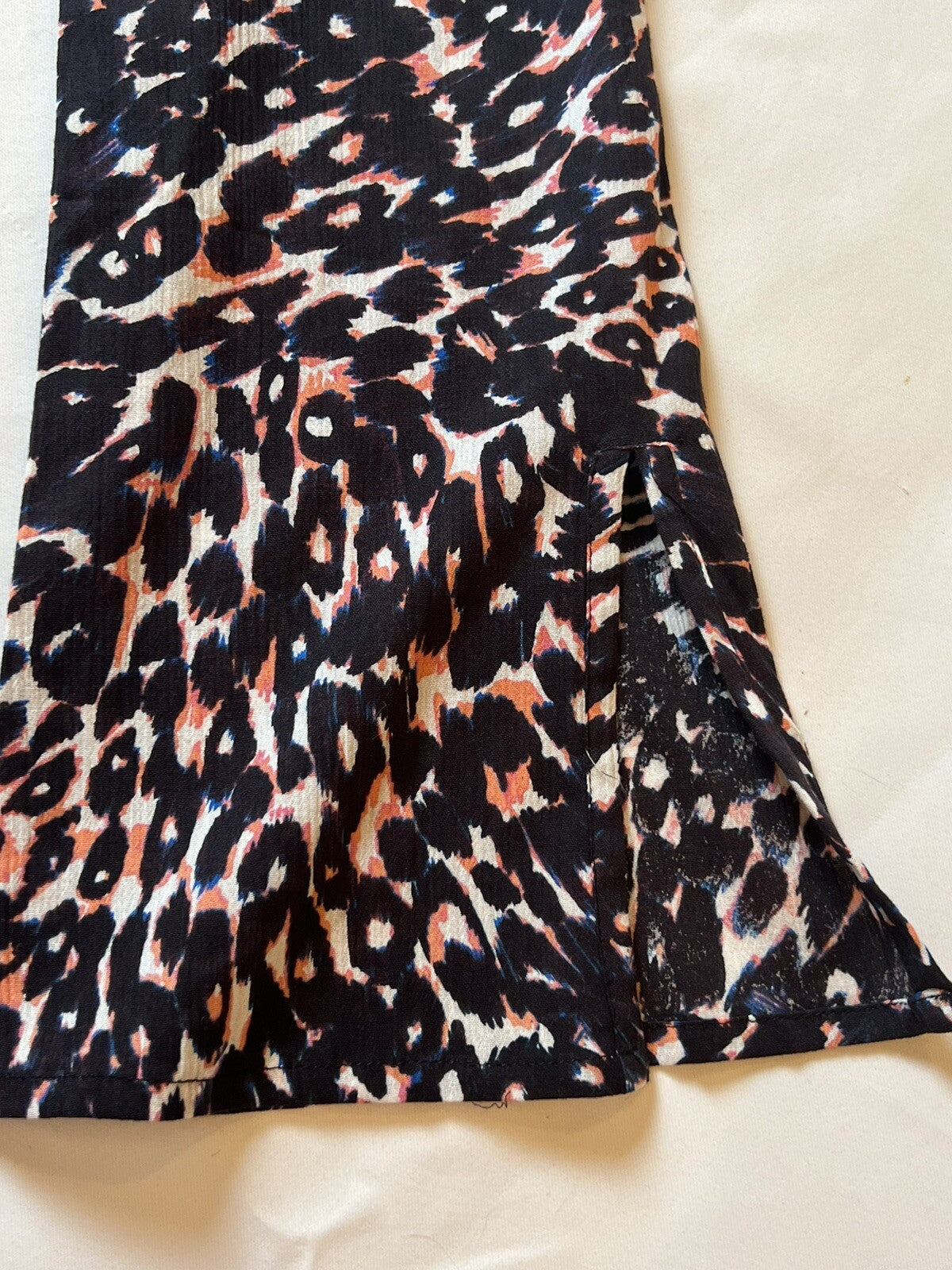 Sanctuary Women’s Leopard Print Crop Top Long Sleeve Sz S Multicolor (01)