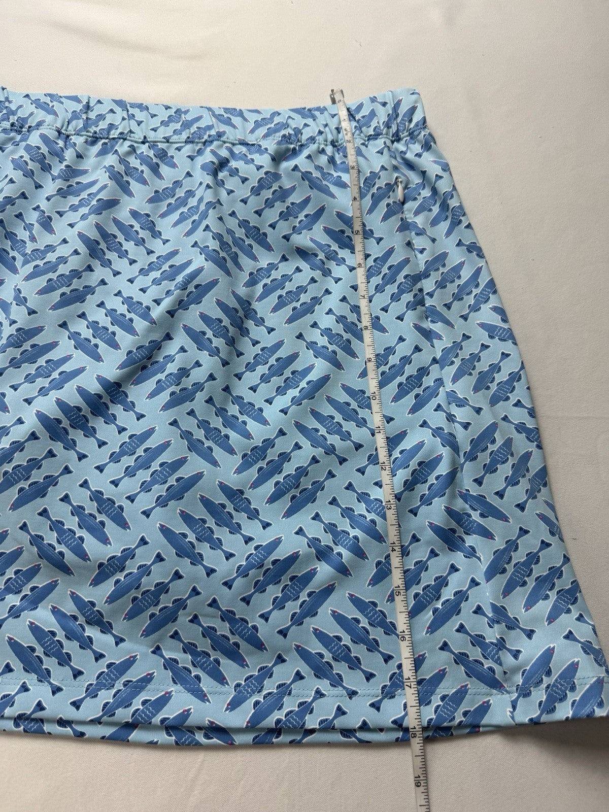 Sailor-Sailor Women’s Golf Tennis Fish Printed Skirt Size L. (B.158)