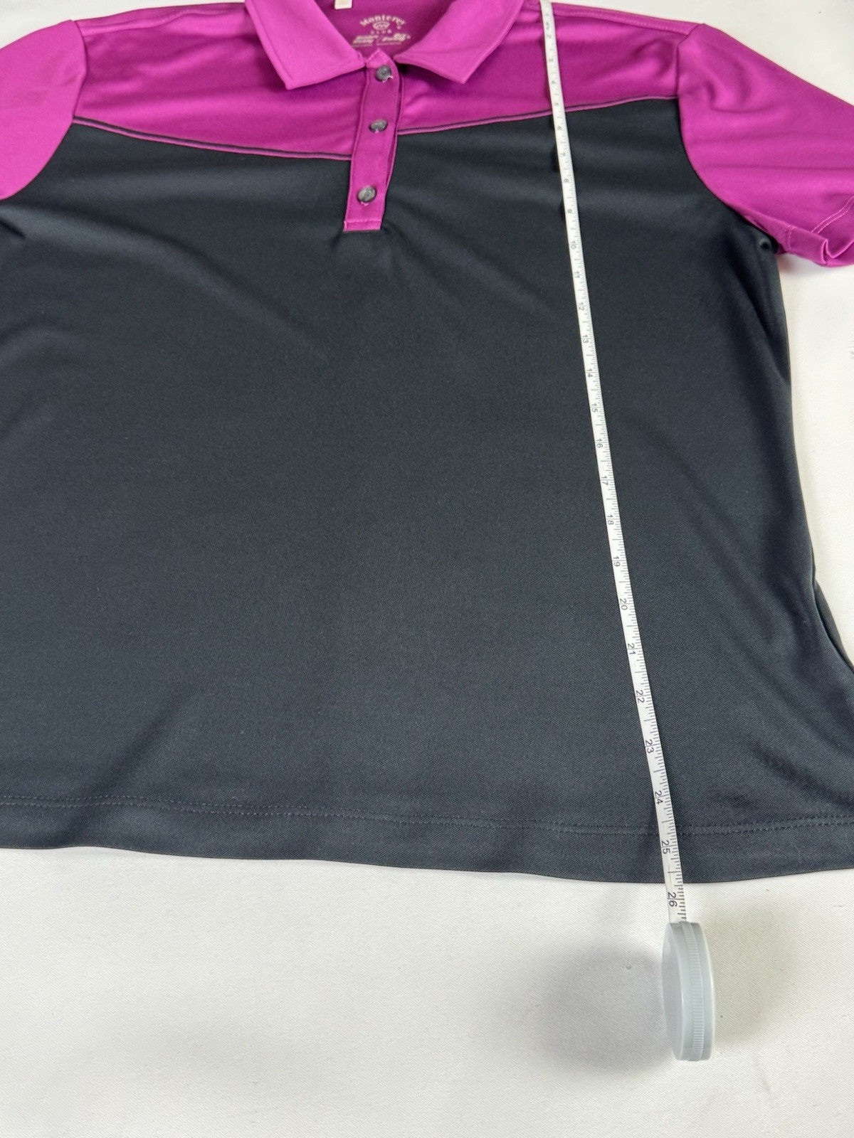 Monterey Club Women's Golf Shirt Short Sleeve Sz L (B.037)