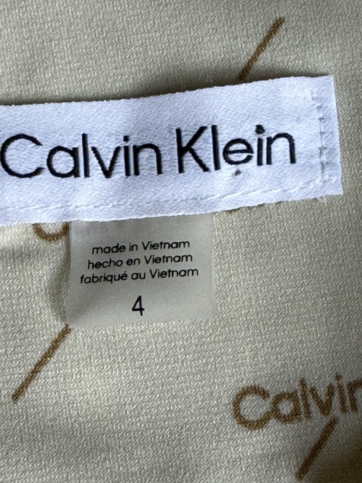 $119CALVIN KLEIN Women’s Size 4 Logo Dress (B.56)