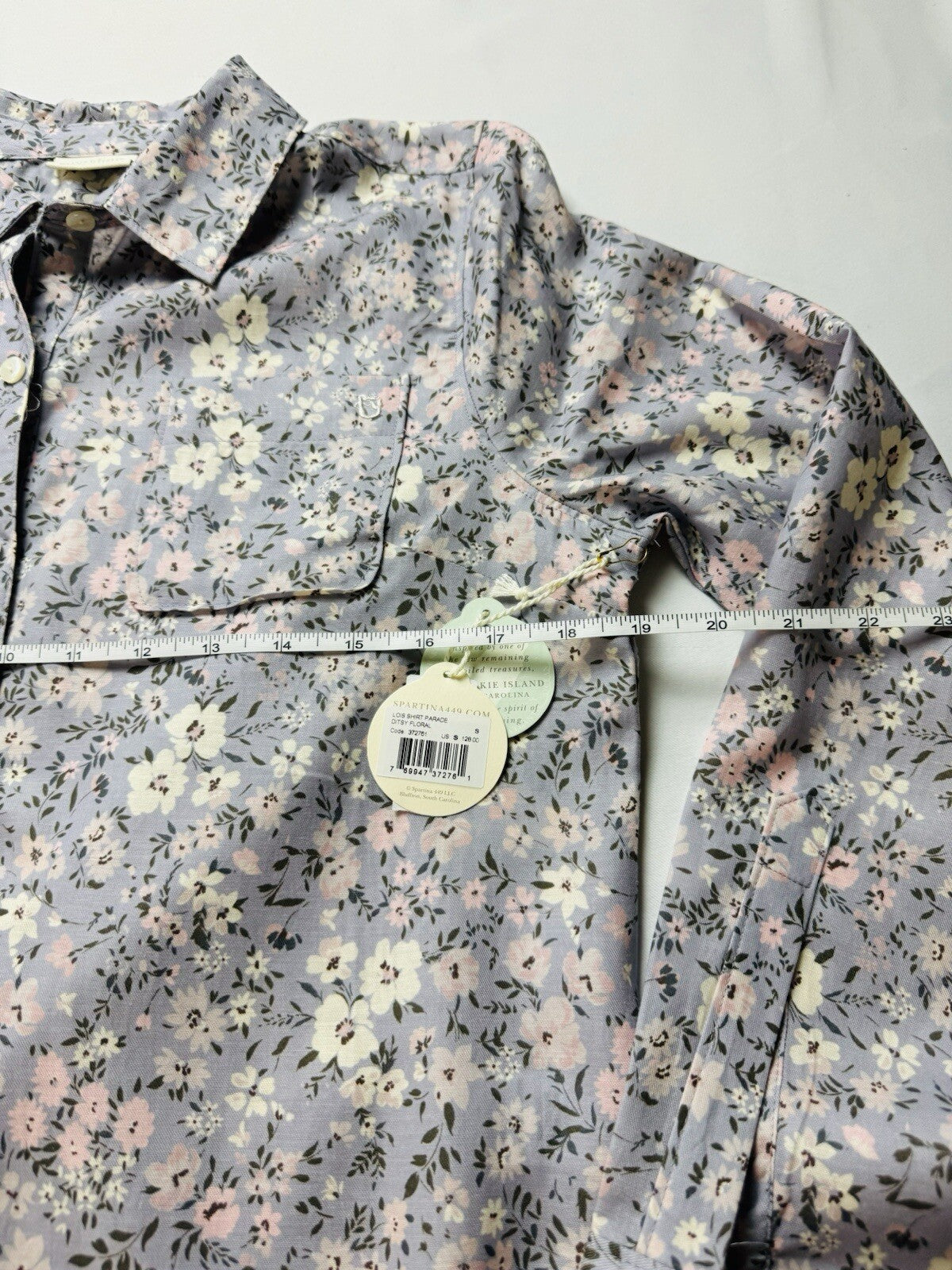 $128 Spartina 449 Women’s Top Golf Long Sleeve Shirt Sz S (B.120)
