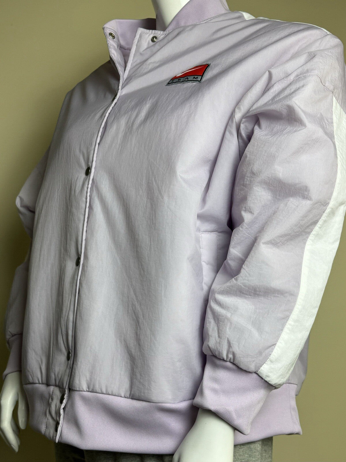 NIKE sportswear Womens bomber jacket Nike Logo Size XL Purple