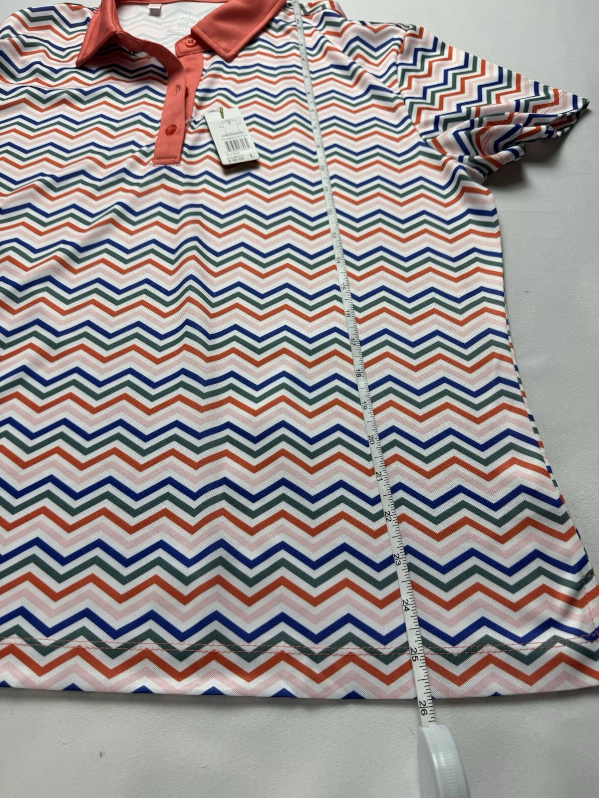 $60 Monterey Club Women's Golf Shirt Sz L. (B.157)