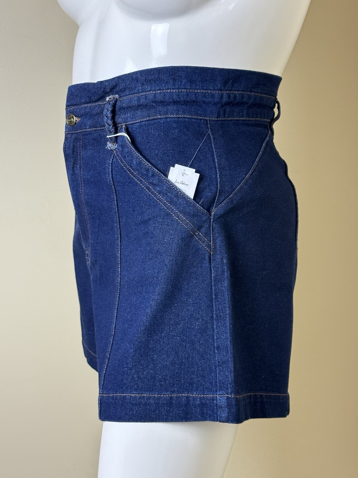 $79 Sam Edelman Sydney Kaden Ribcage Flared Blue Jean Shorts Sz L/31