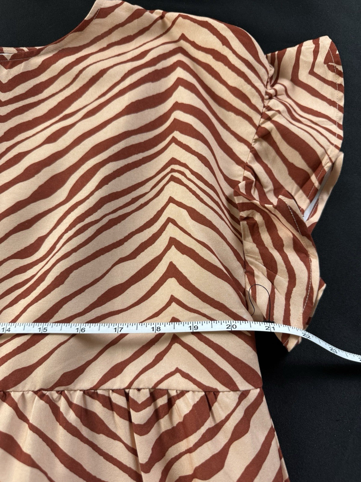 Nine West Zebra Printed Maxi Dress Sz XL. (B.169)