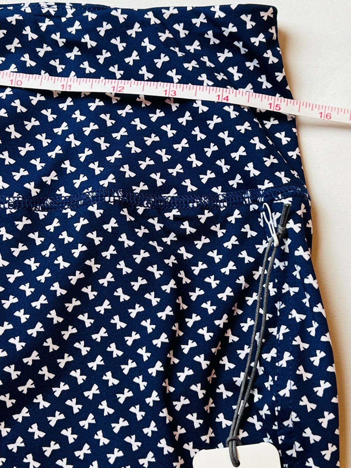 JOFIT NWT Slip On Navy White Stretch Pencil Skirt Size S. (51)