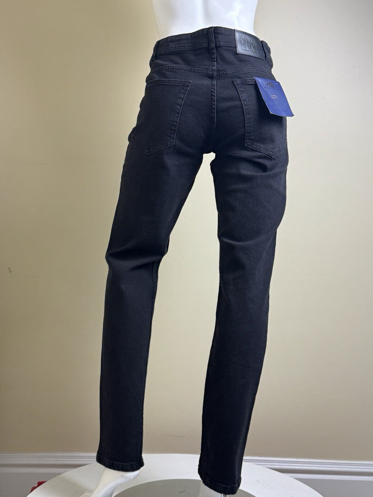 $295 Cavalli Class Women’s Denim Black Jeans Size 28. (B.142)
