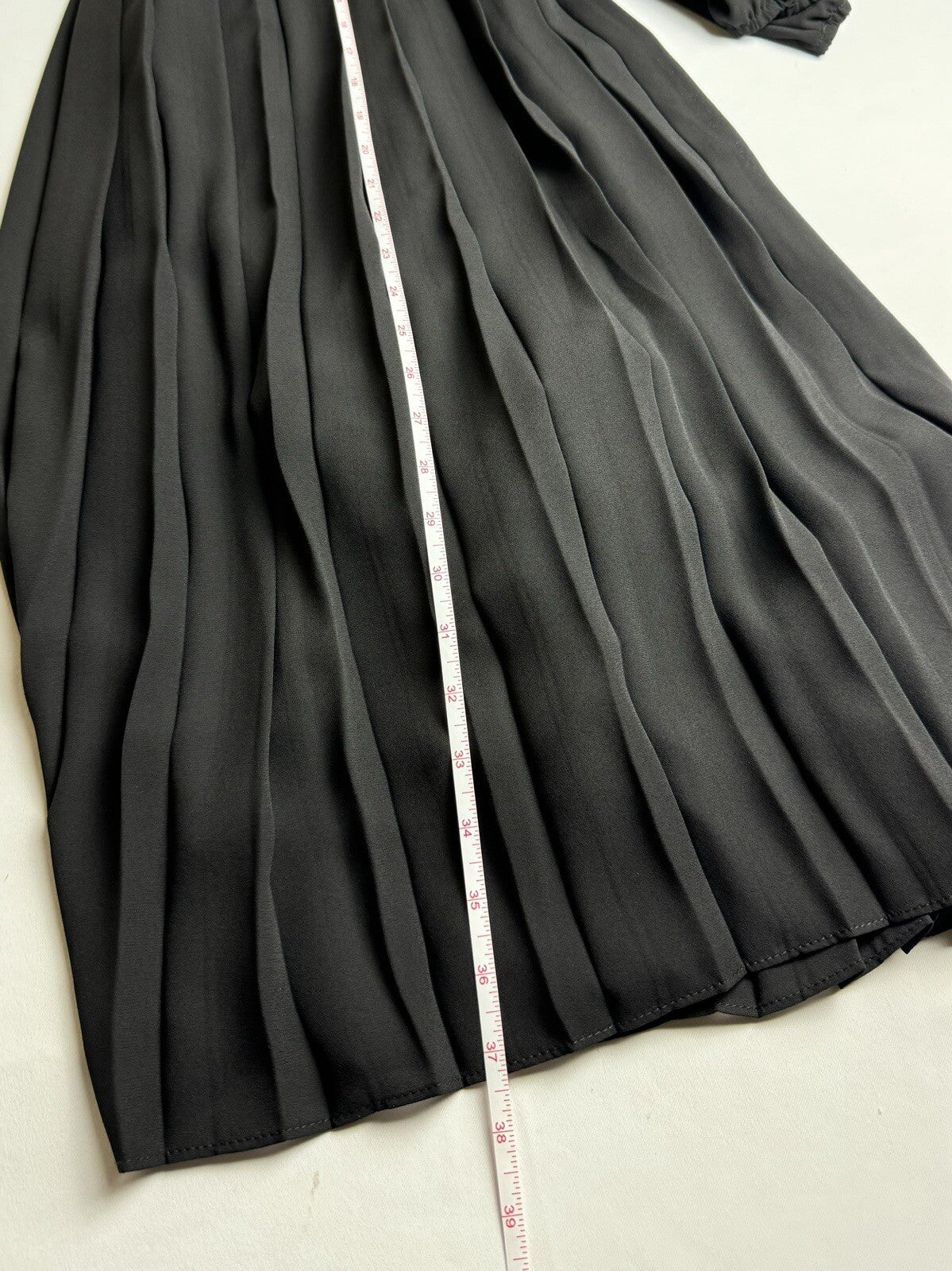 $158 NANETTE LEPORE Pleaded Black Dress Sz 10 (B.55)