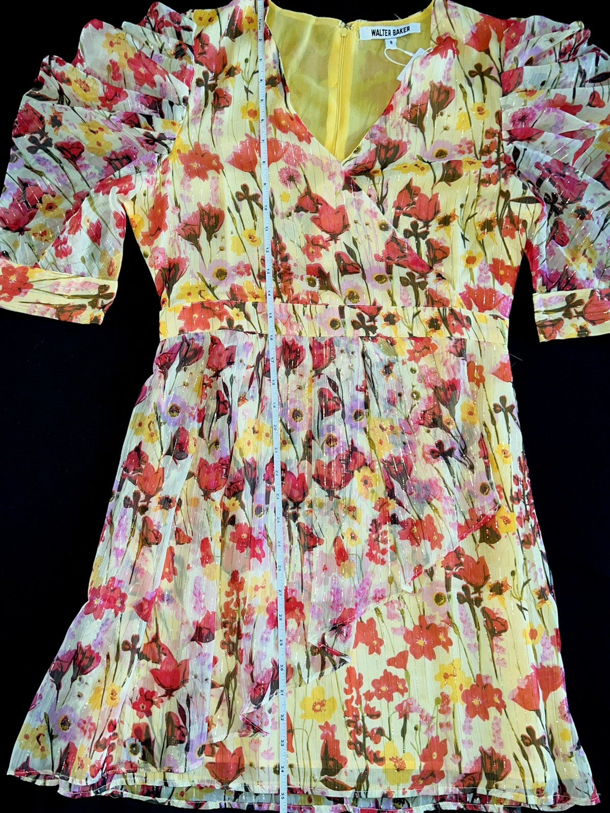 $228 WALTER BAKER Women’s Multicolor Floral Dress Sz 8
