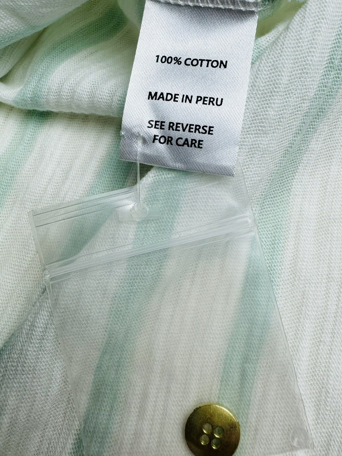 Spartina 449 Women’s Top Sz M Golf Shirt Stripes Green White. (74)