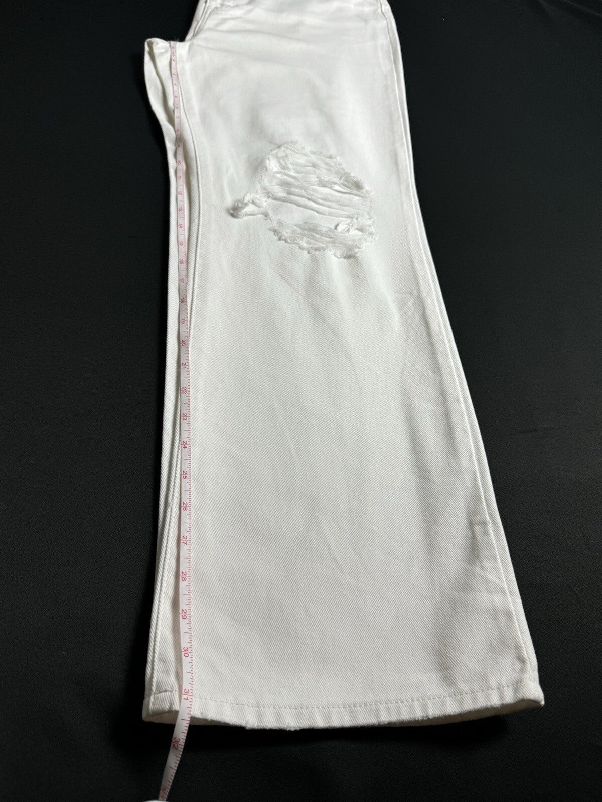 $99 SAM EDELMAN YARO High Rise Women’s Jeans White Distressed Sz 32. (B.79)