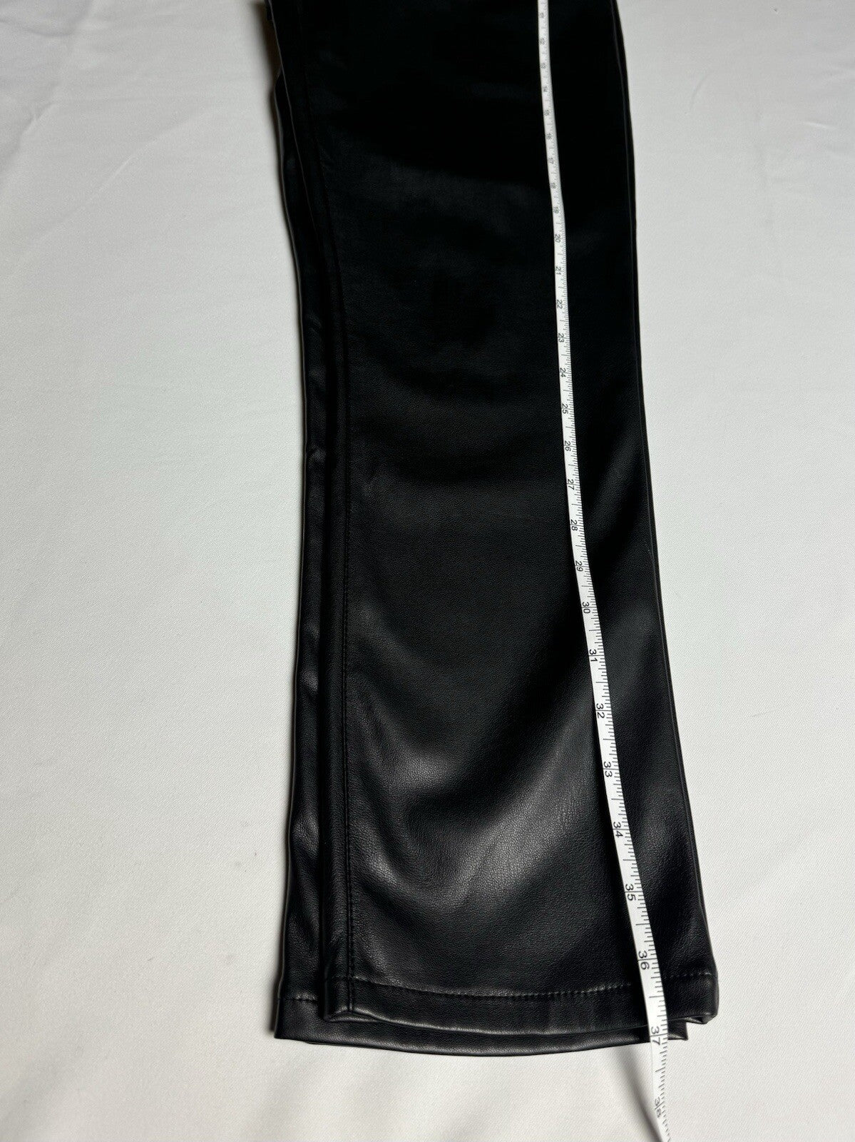 $109 SAM EDELMAN Women’s Black Faux Leather Pants Sz 28 (B.89)