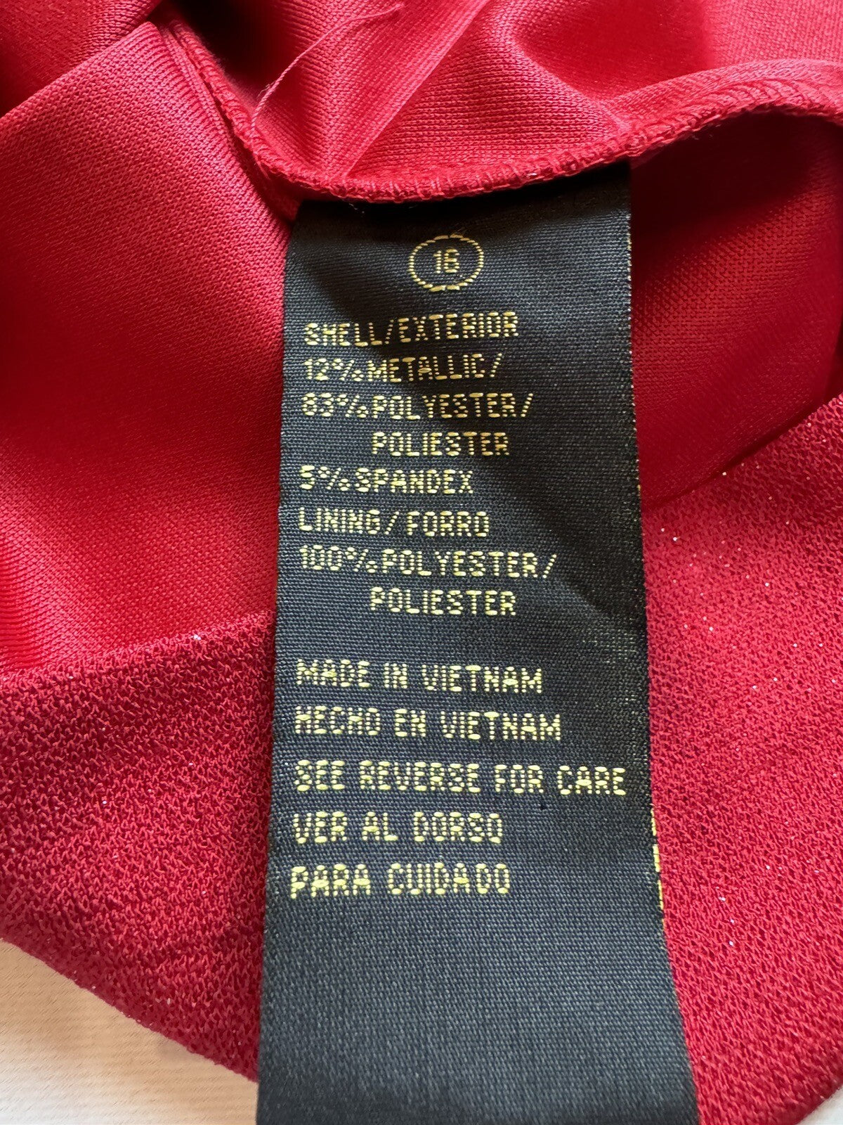 Shelby Nites One Shoulder Red Dress Sz 16. (71)