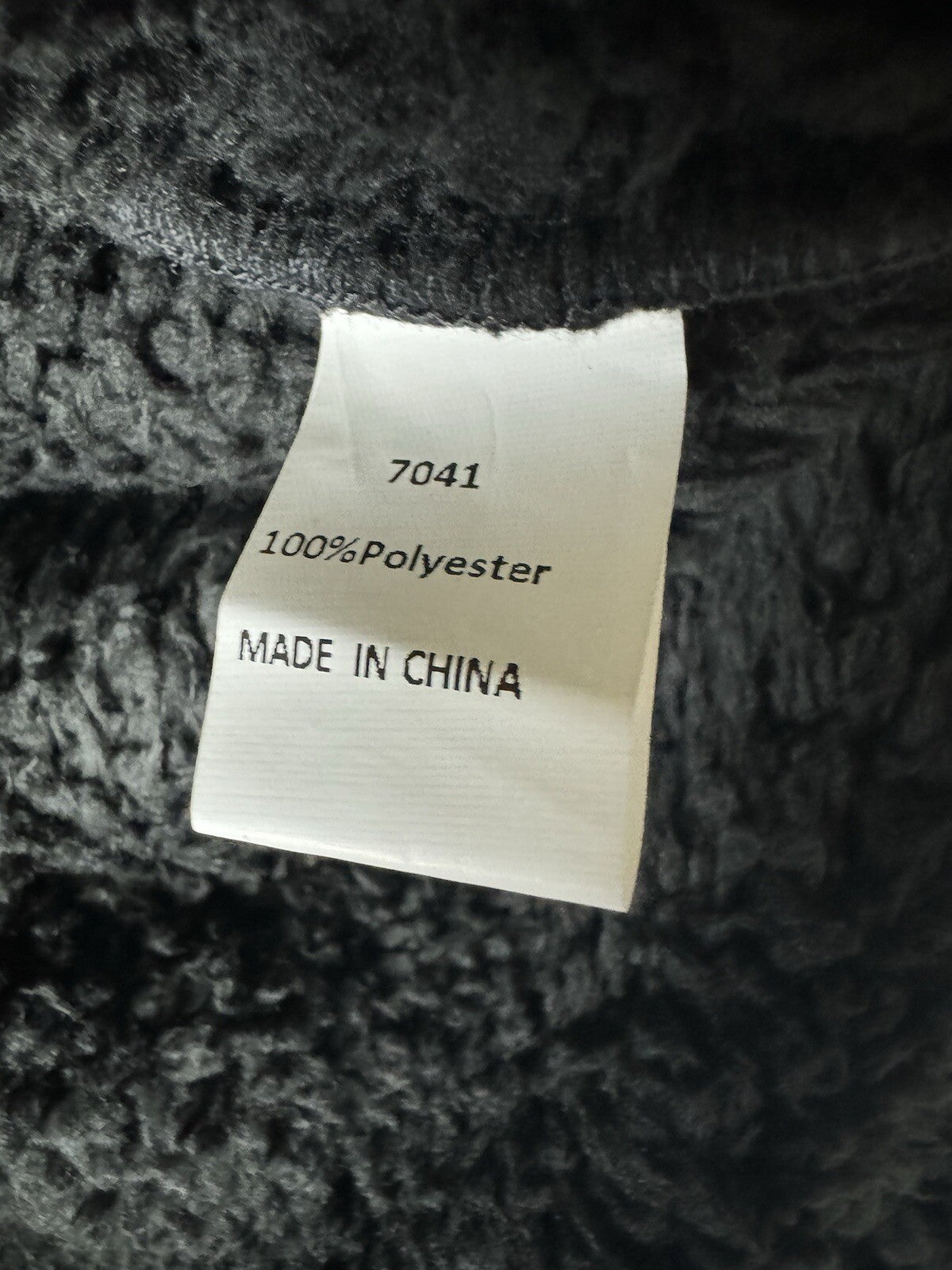 PRETTY GARDEN Terry Bear Jacket Women’s Black Sz M. (B.98)