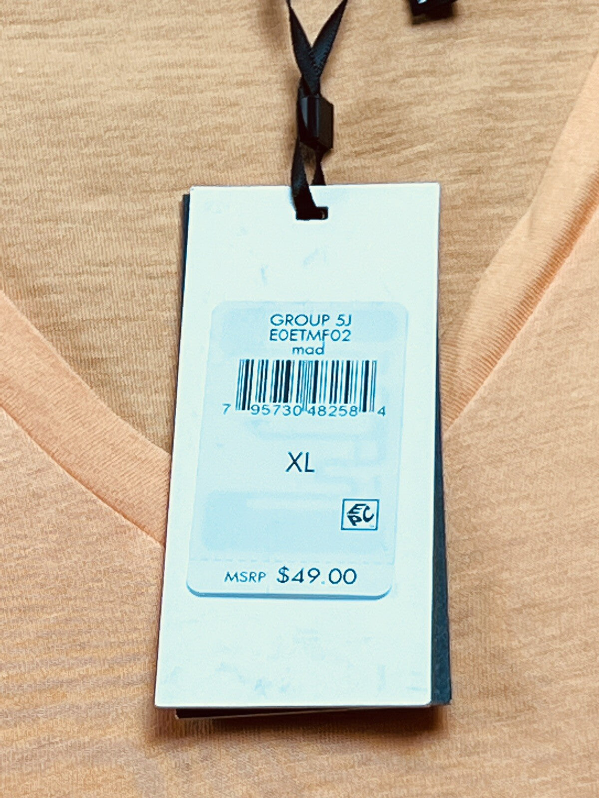 $49 DKNY Women’s Blouse Orange Sleeveless Sz XL