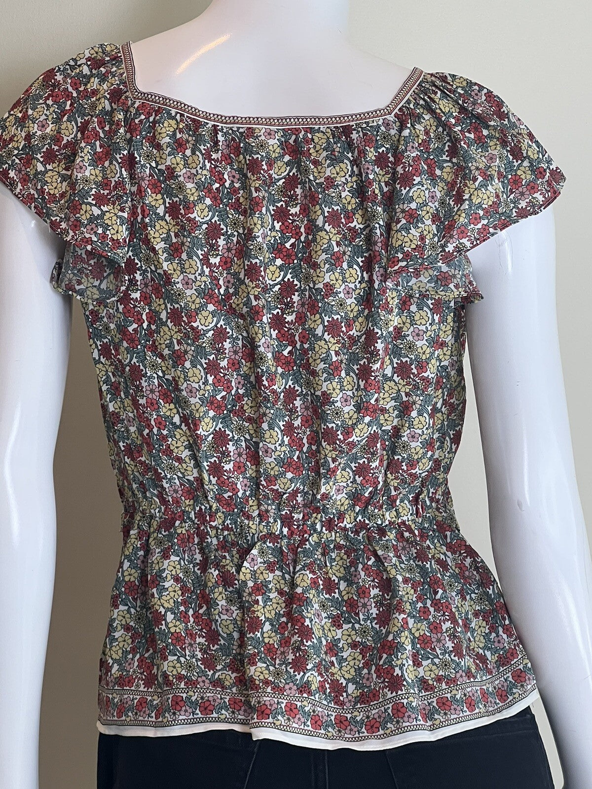 $98.Max Sport Women’s Top Sz S Floral Multicolor Blouse (B.03)