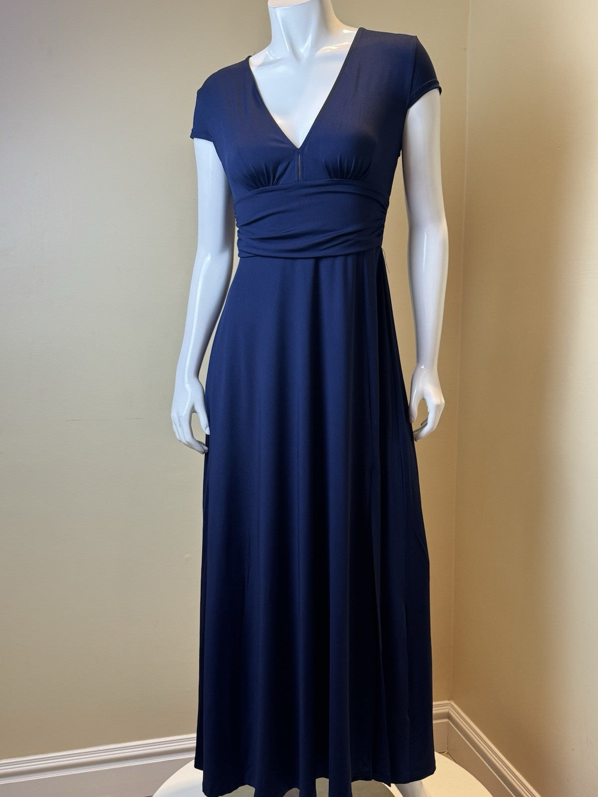 Women's Navy Maxi Dress Sz S. (B.164)