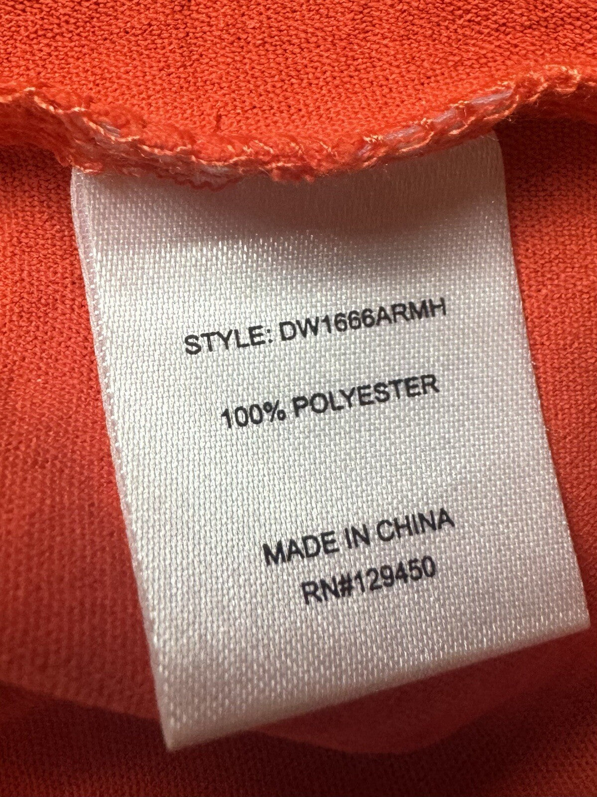 Fred David Women's Orange Long Sleeve Dress Size M. (B.81)