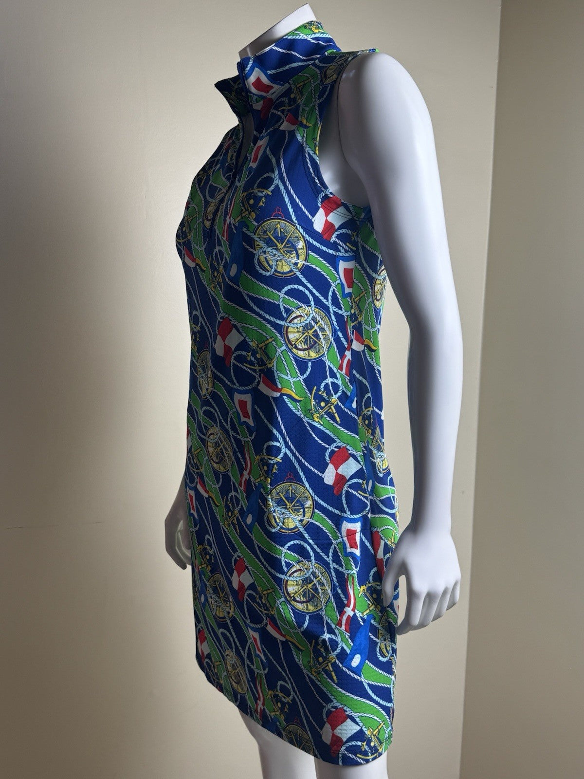 $128 G Lifestyle Women’s Mock Neck Sleeveless Dress Sz S (B.173)