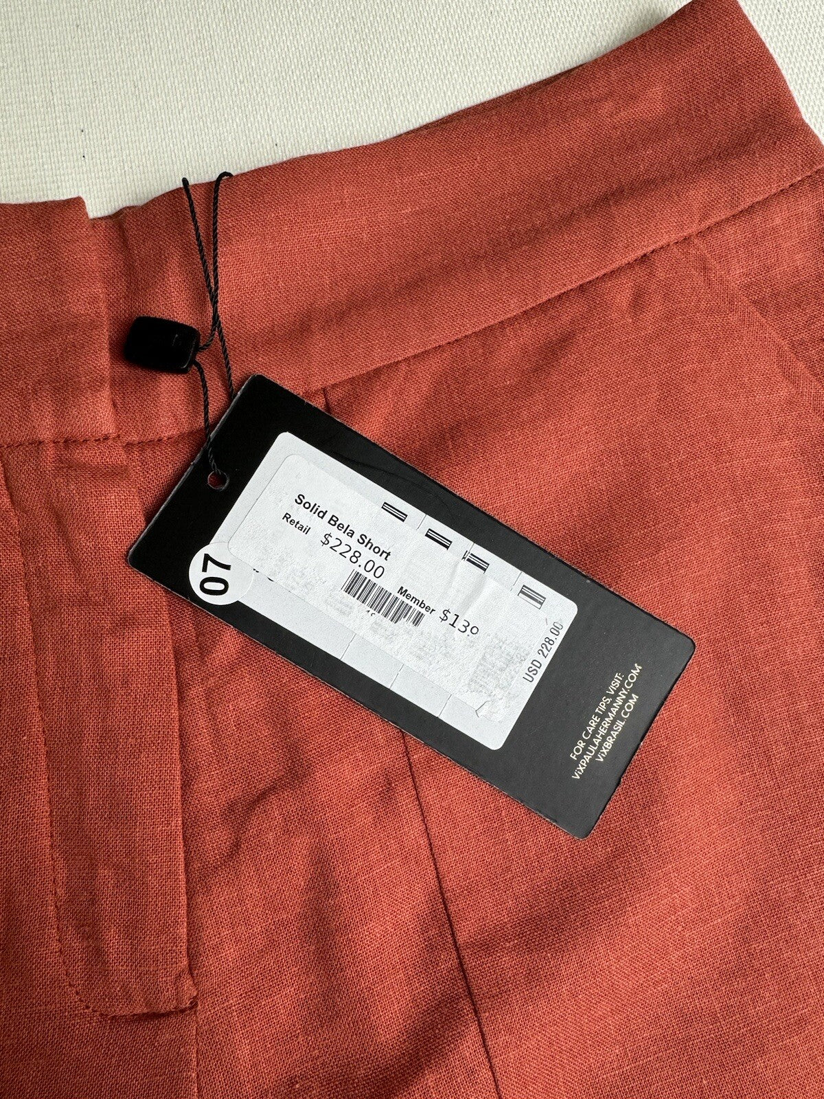 VIX paula hermanny Solid Bela Orange Short Sz XS. (67)