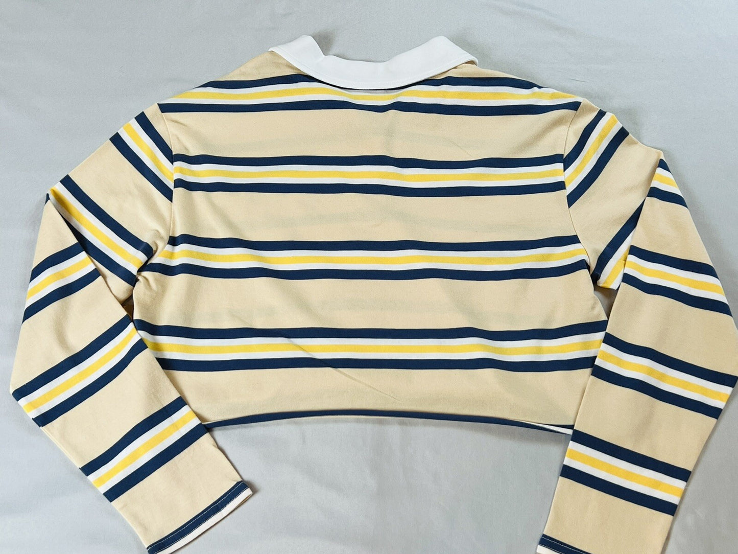 Almost Famous Women’s Long Sleeve Shirt Sz L Stripes Multicolor