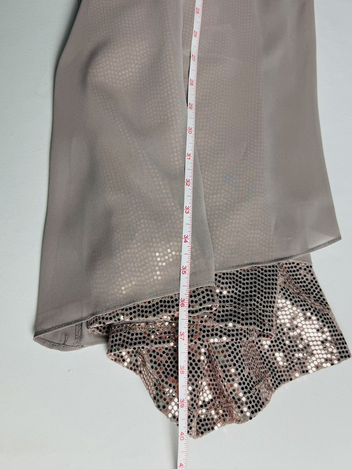 R&M RICHARDS Shift Cape Dress Sequins Sz 16. (B.69)