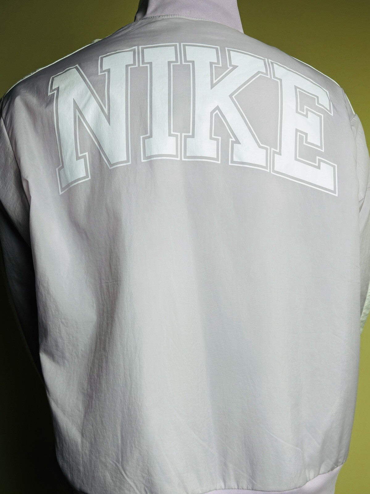 NIKE sportswear Womens bomber jacket Nike Logo Size XL Purple