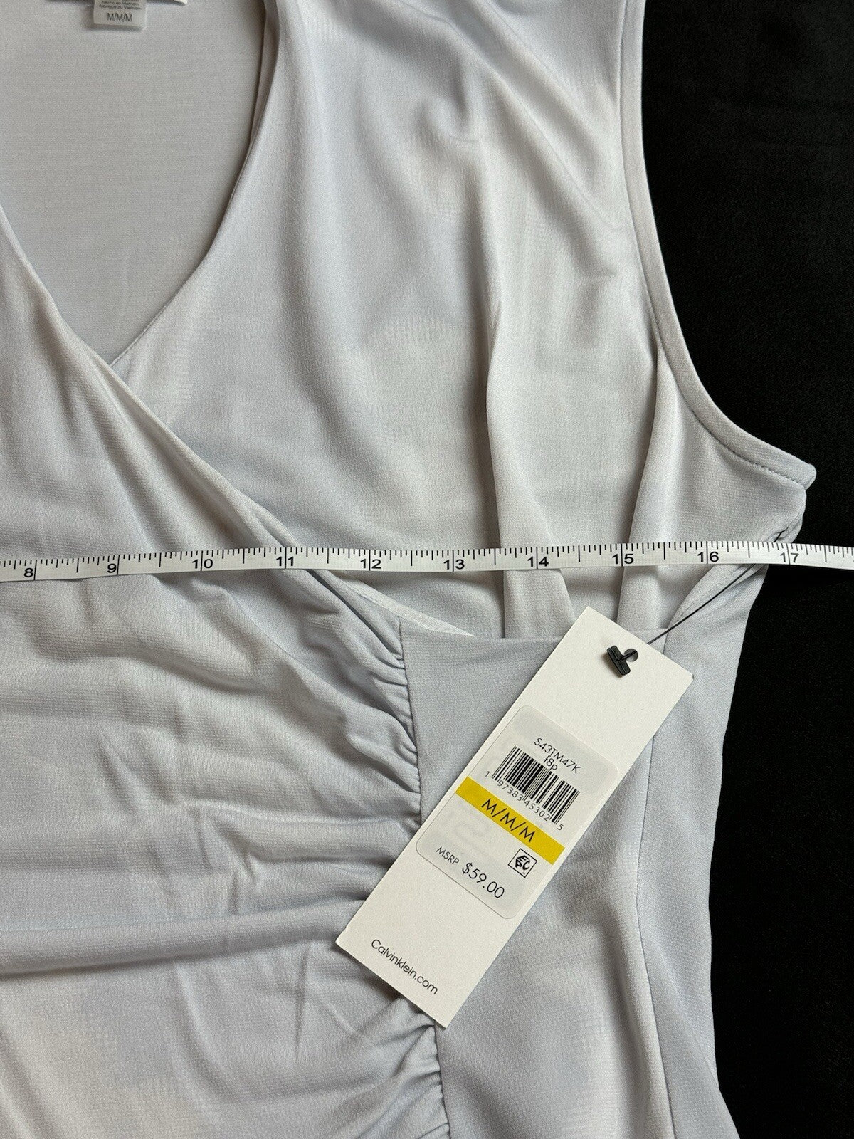 $59 CALVIN KLEIN Sleeveless Blouse Women’s Size M. (B.87)