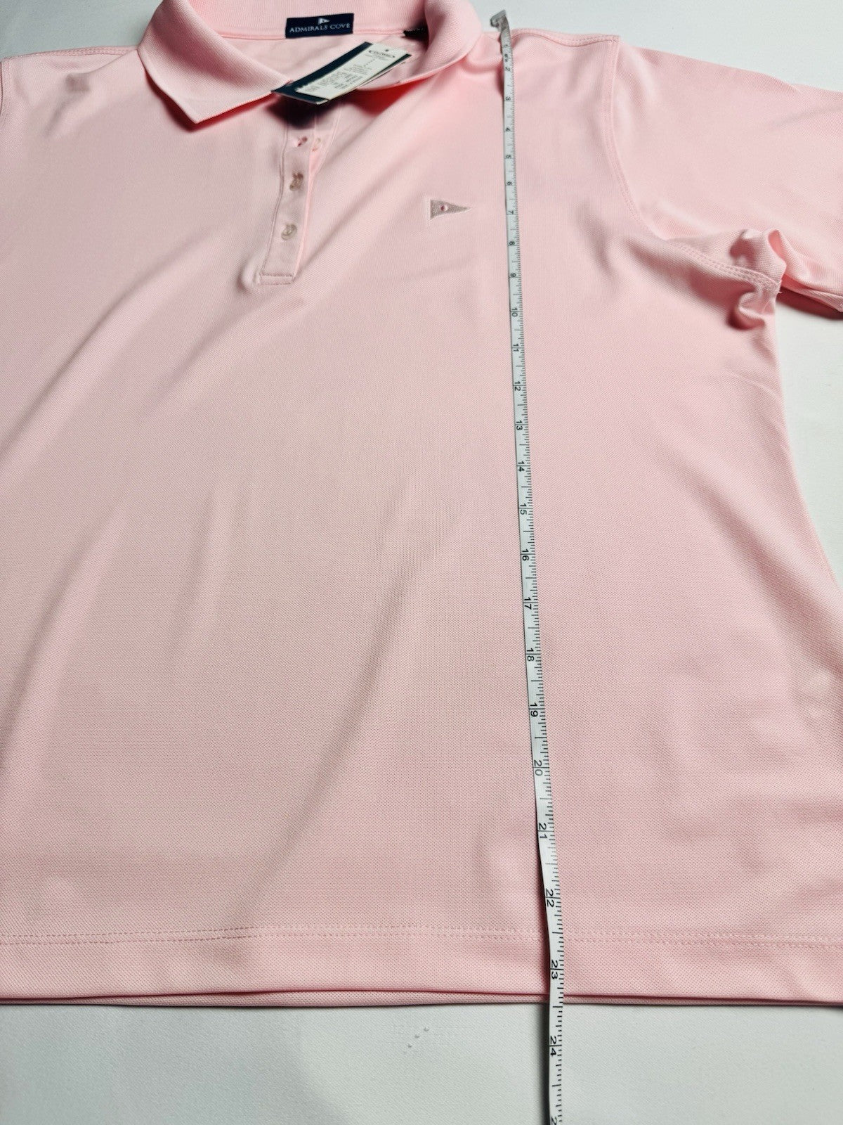 ADMIRALS COVE Women’s Pink Golf shirt Sz XL. (B.155)