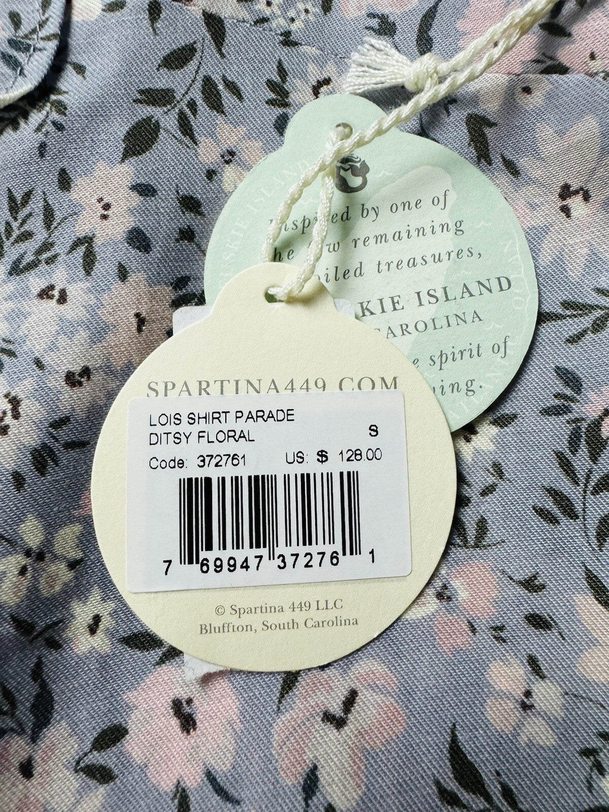 $128 Spartina 449 Women’s Top Golf Long Sleeve Shirt Sz S (B.120)